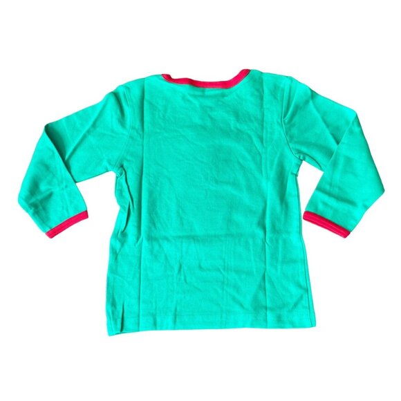 NWT Toby Tiger Organic Green Apple Applique Tee 4/5 - Picture 6 of 6